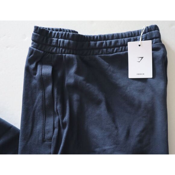 Gymshark A2A7T Men's Sz L Navy Blue Heavyweight Essential Oversized Joggers - Picture 6 of 12